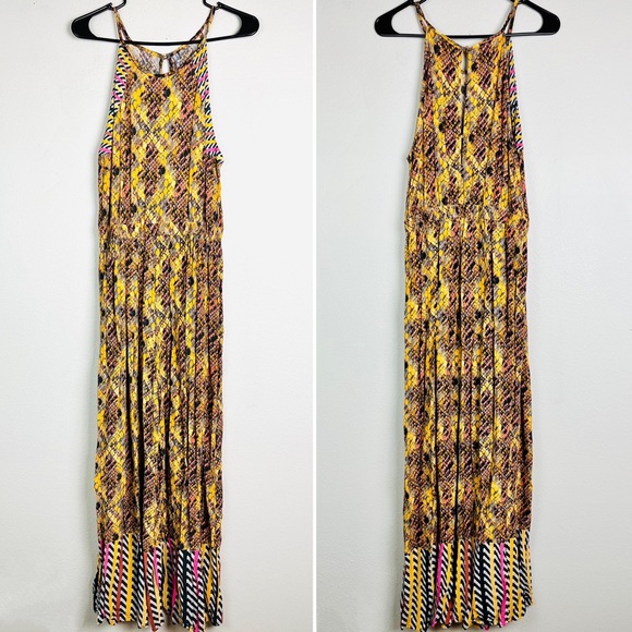 Anthropologie Bl-nk London Gallery Row Mixed Snake Print Wide Leg Jumpsuit - Picture 2 of 5